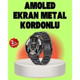Marsilyan SW80 Akıllı Saat 1.93″ Ultra Hd Ekran 700 Mah Batarya 3 Kordon - 01P-Pembe
