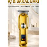 Marsilyan™- T Bıçaklı Saç Sakal Kesme Makinesi 120 Dakika Kullanım 3 Tarak USB Şarjlı Profesyonel BX-313662