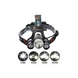 Marsilyan T6 Kafa Feneri 5000 Lumens 3xcree Xm-T6+2r5 Lamba LED Kamp Lambası - standstandartart