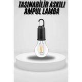 Marsilyan Taşınabilir Askılı Ampul Kamp Lambası Askılı Type-C Şarjlı Bahçe Lambası - Renkli - standart