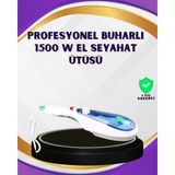 Marsilyan Taşınabilir Buharlı Ütü 1500W | Giysilerde Yanık Bırakmaz, Kokuyu Giderir - Renkli - standart