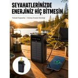 Marsilyan Taşınabilir Güneş Panelli Powerbank Çoklu Cihaz Şarj Destekli Yeni Nesil - Renkli - standart