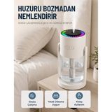 Marsilyan Taşınabilir Hava Nemlendirici LED Işıklı Şeffaf Hazneli Ev Ofis Yatak Odası Nemlendirme Cihazı - 1