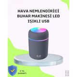 Marsilyan Taşınabilir Hava Nemlendirici – Renkli Işık ve USB Bağlantı - standart