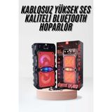 Marsilyan Taşınabilir Kablosuz Bluetooth Hoparlör Uzun Pil Ömrü LED Işıklı Ieg - 1