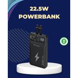 Marsilyan Taşınabilir Powerbank 22.5W Hızlı Şarj Destekli - Renkli - standart