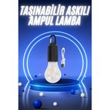 Marsilyan Taşınabilir Şarjlı LED Ampul Askılı Lamba Kamp Bahçe Lambası - 1 - Renkli