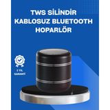 Marsilyan Taşınabilir Silindir Tasarım Bluetooth 5.0 Hoparlör Yüksek Bas Performanslı - 1