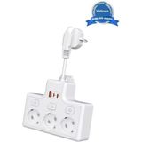 Marsilyan Termal Akım Korumalı 3’lü Duvar Tipi Priz 1x USB 2x Type-C Çıkışlı Grup Priz Çoğaltıcı - 1 Adet