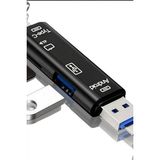 Marsilyan™- Tip-C Micro USB Girişli 5'li Çok Fonksiyonlu Sd Kart Okuyucu Otg Dönüştürücü BX-313518 - Renkli - Standart