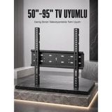 Marsilyan Tv Duvar Askı Aparatı 50-95 Inç Uyumlu Güvenli Sabit Montaj