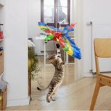 Marsilyan- Uçan Papağan Kedi Oyuncağı - 1 - Renkli