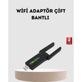 Marsilyan Ultratekno Dual Band Wifi Adaptör – 1200 Mbps USB 3.0 Çift Antenli Geniş Kapsama Alanı ve Yük