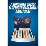 Marsilyan Unısex Yuvarlak Ekranlı 7 Kordonlu Akıllı Saat Gps Destekli Çoklu Kordon Seçeneği - 35 - 48 mm - 1 - Renkli