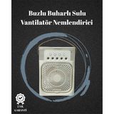 Marsilyan USB Bağlantılı 3'ü 1 Arada Nemlendirici Mini Klima Fan | 7 Renk Işıklı - MCT8318-8346 - Çok Renkli