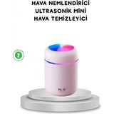 Marsilyan- USB Bağlantılı LED Işıklı Hava Nemlendirici – Sessiz ve Kullanıcı Dostu Tasarım - Renkli - standart