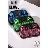 Marsilyan USB Bağlantılı Mini Q Klavye Işıklı Tüm Cihazlara Uyumlu - 1 - 001-Renkli
