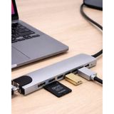 Marsilyan USB C Çoklu Port Adaptör HDMI USB Ethernet Sd Kart Hub