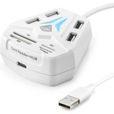 Marsilyan USB Hub Kart Okuyucu 8 Port Beyaz A068W - Renkli - standart