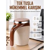 Marsilyan USB Şarjlı Elektrikli Karıştırıcı Kupa – Sıcak & Soğuk Içecekler Için - 1