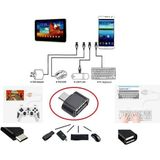 Marsilyan USB To Micro USB Ye Dönüştürücü - Klavye Mouse Joystick Telefona Bağlama - 1 - Renkli