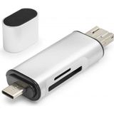 Marsilyan USB Type-C Otg Kart Okuyucu Sd Microsd 480 Mbps Gri HDX7053 - Renkli - standart