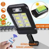 Marsilyan- Uzaktan Kumandalı 160 LED Solar Bahçe Lambası - Renkli - standart