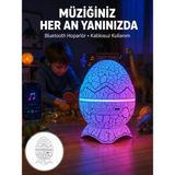 Marsilyan Uzaktan Kumandalı, USB Girişli, Döner Projektör Lamba Yeni Nesil - 1 - Çok Renkli