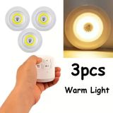 Marsilyan Uzaktan Kumandalı Yapışkanlı 3'lü Led Spot Lamba (4887)