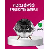Marsilyan Uzay Temalı Projeksiyonlu Nemlendirici USB Güçlü Gece Lambası - Renkli
