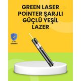 Marsilyan Uzun Mesafe Görünürlüklü Yeşil Lazer Pointer Şarjlı - Renkli