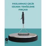 Marsilyan Uzun Saplı Paslanmaz Çelik Izgara Temizlik Fırçası - Renkli - standart
