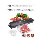 Marsilyan Vacuum Sealer Gıda Vakum ve Mühürleme Makinesi (10 Plastik Poşet Hediyeli) - Renkli
