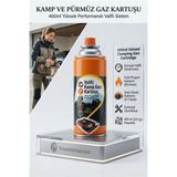 Marsilyan Valfli Kamp Gazı Kartuşu 400 ml - Portatif Ocak & Pürmüz Tüpü 723212 - Renkli - standart