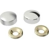 Marsilyan Vida Kapama Kapağı 13 Mm, Krom - 10 Adet