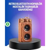 Marsilyan Vintage Tasarımlı Bluetooth Hoparlör Uzun Pil Ömürlü ve Fm Destekli - 1