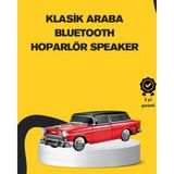 Marsilyan Vintage Tasarımlı LED Işıklı Bluetooth Hoparlör 10W - MCT4542-1534 - Renkli