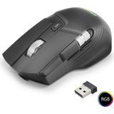 Marsilyan W13 Kablosuz Mouse Dual Mod 10000 Dpi 10 Tuş 1000 Hz Rgb - Siyah