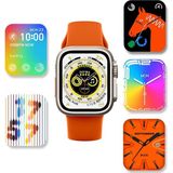 Marsilyan WS28 Ultra 49MM Siri Tansiyon Ateş Nabız Ölçer Akıllı Saat - 01P-Pembe
