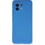 Marsilyan™- Xiaomi Mi 11 Kılıf Nano Içi Kadife Silikon - Mavi