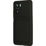 Marsilyan™- Xiaomi Mi 11I Kılıf Kelvin Kartvizitli Silikon - Siyah