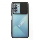 Marsilyan Xiaomi Poco F3 Kılıf Palm Buzlu Kamera Sürgülü Silikon - Siyah