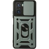 Marsilyan™- Xiaomi Poco F3 Kılıf Pars Lens Yüzüklü Silikon - Yeşil