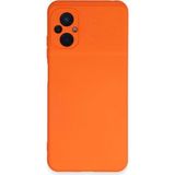 Marsilyan™- Xiaomi Poco M5 Kılıf Nano Içi Kadife Silikon - Turuncu