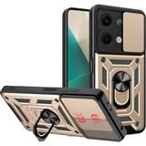 Marsilyan™- Xiaomi Poco X6 Kılıf Pars Lens Yüzüklü Silikon - Gold