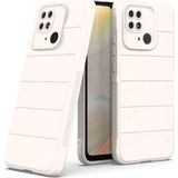 Marsilyan™- Xiaomi Redmi 10C Kılıf Optimum Silikon - Krem