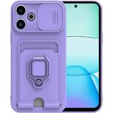 Marsilyan™- Xiaomi Redmi 13 4g Kılıf Zuma Kartvizitli Yüzüklü Silikon - Lila