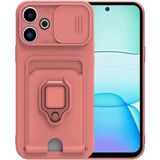 Marsilyan™- Xiaomi Redmi 13 4g Kılıf Zuma Kartvizitli Yüzüklü Silikon - Pembe