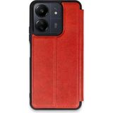 Marsilyan™- Xiaomi Redmi 13C Kılıf Flip Cover - Kırmızı