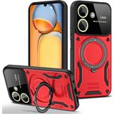 Marsilyan™- Xiaomi Redmi 13C Kılıf Joy Lens Standlı Kapak - Kırmızı